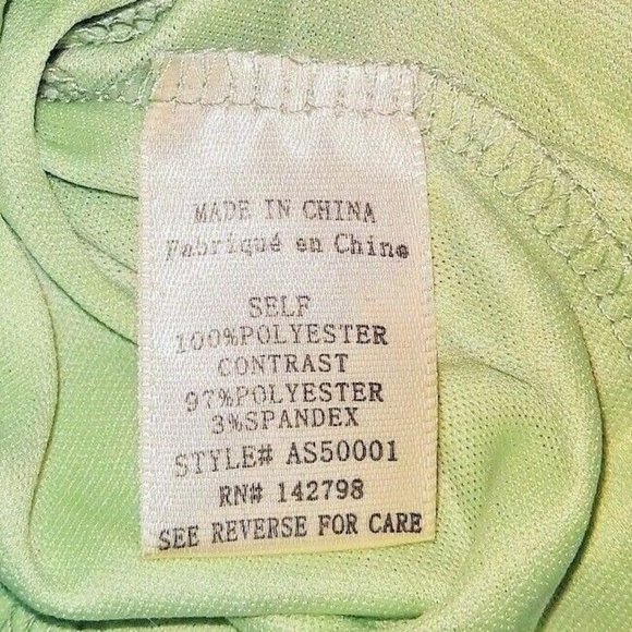 Love Riche Womens Skirt Size Large  Lime Green Embroidered Banded Waist - Picture 6 of 9